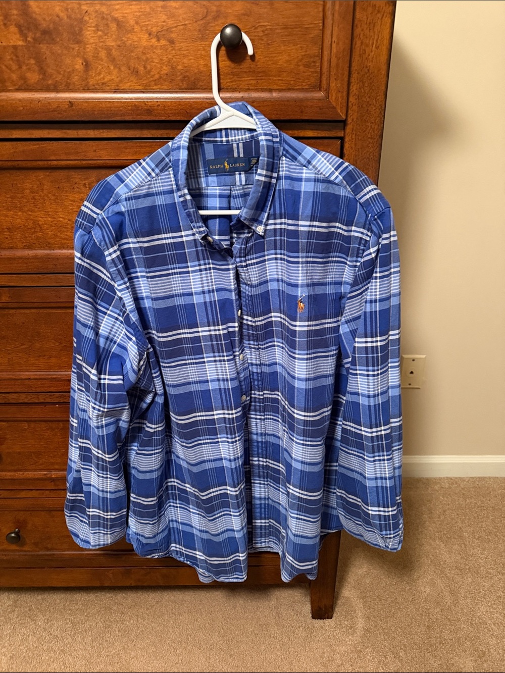 Polo by Ralph Lauren Blue Plaid Long-Sleeve Button-Down Shirt